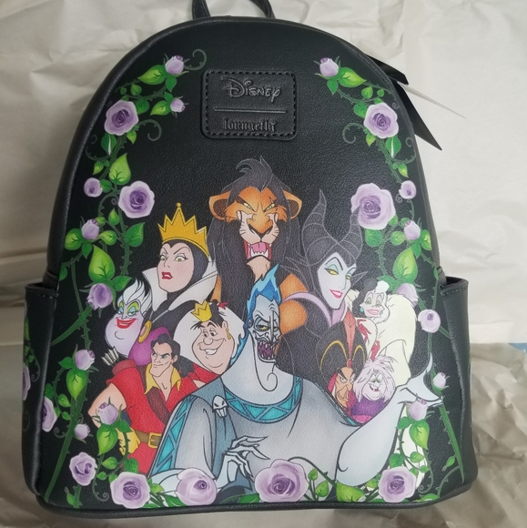 Loungefly X Floral Disney villains backpack - Picture 1 of 12
